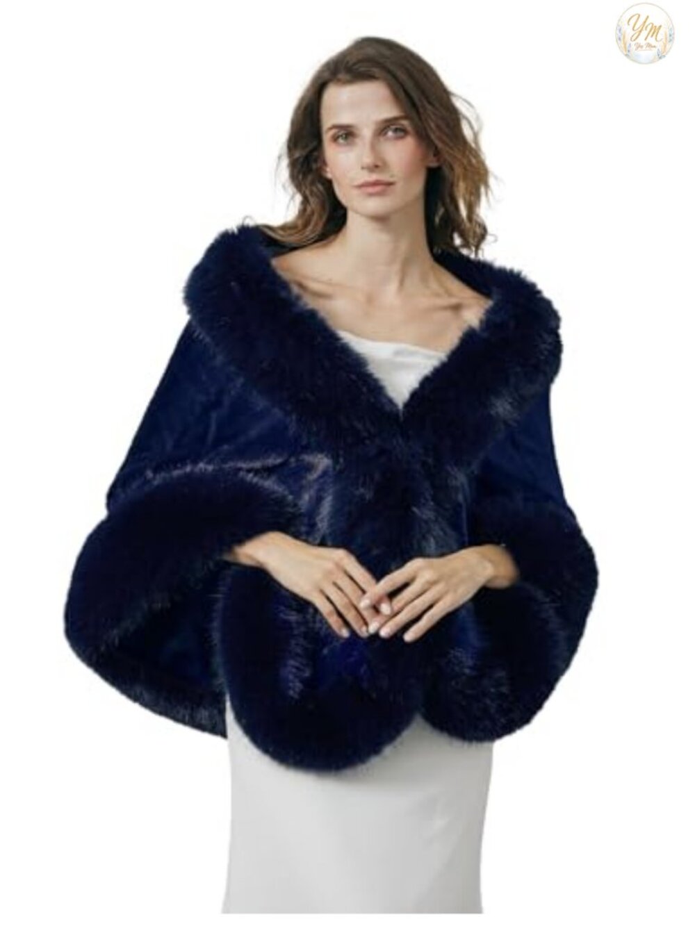 Faux Fur Shawl Wrap Stole Bridal Wedding Evening Party Coverup